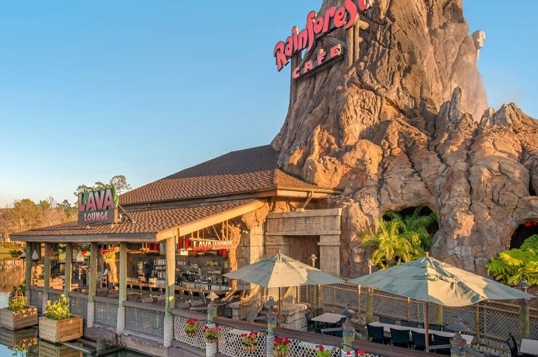 Explora el exótico Rainforest Cafe