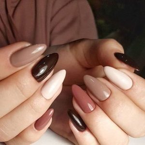 diseños de uñas inspirados en diferentes tipos de café